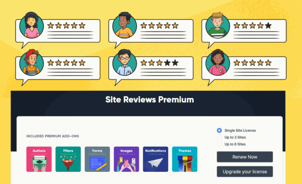 Site Reviews Premium + Addons