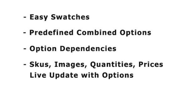 Advanced Opencart Variable Product Combined Options � Variants