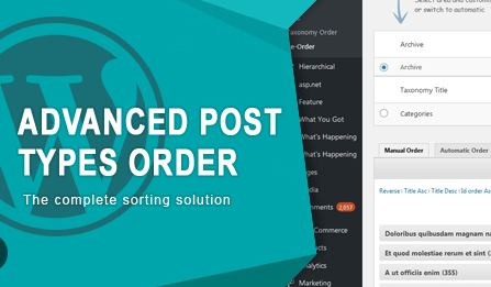 Advanced Post Types Order