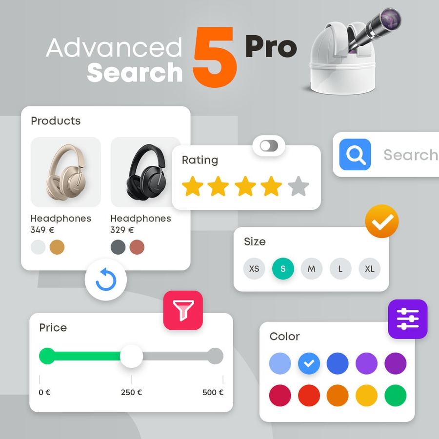 Advanced Search 5 Pro Filters & Search Module [] Prestashop