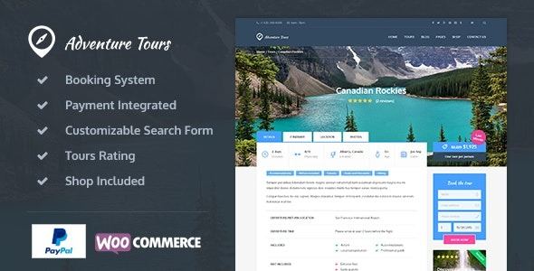 Adventure Tours WP Tour Travel Theme