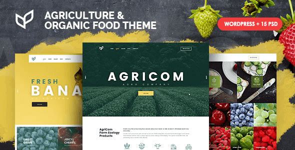 Agricom Agriculture & Organic Food WordPress Theme