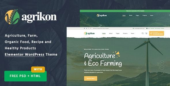 Agrikon Organic Food & Agriculture WooCommerce Theme
