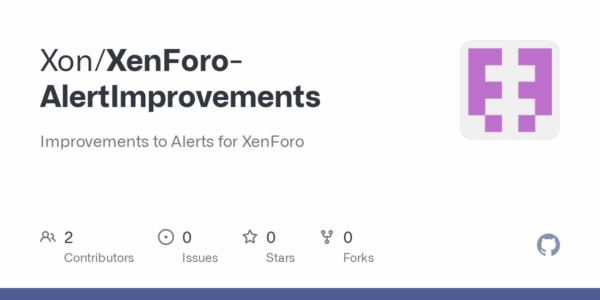 Alert Improvements by Xon� XenForo