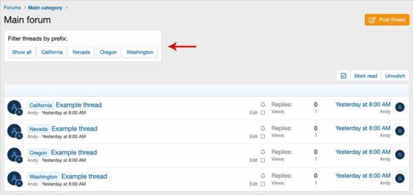 [AndyB] Prefix filter� Xenforo