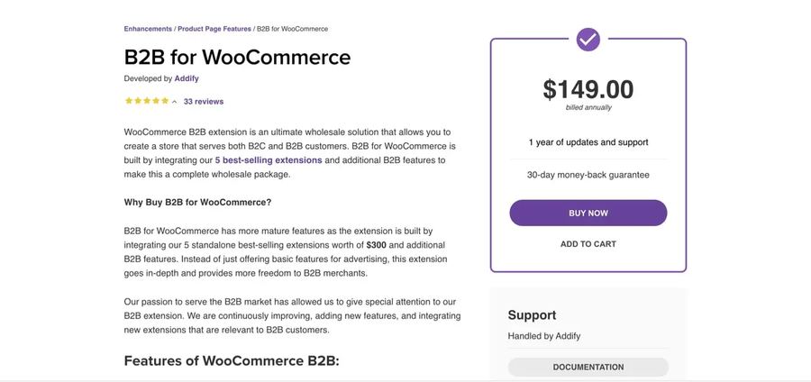 B2B for WooCommerce (by Addify)