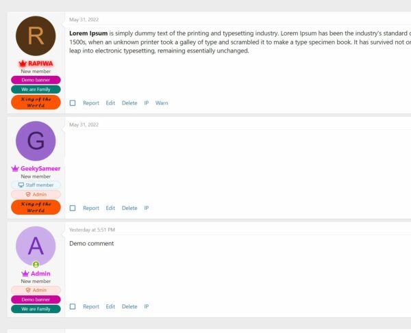 Banners for Specific Users� Xenforo