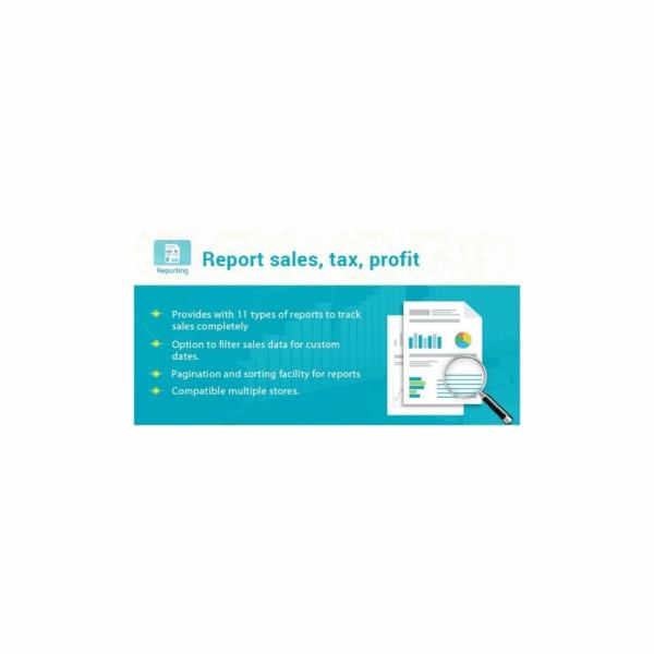 Best for Report sales, tax, profit, products, category� PrestaShop