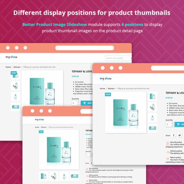 Better Product Image Slideshow PrestaShop