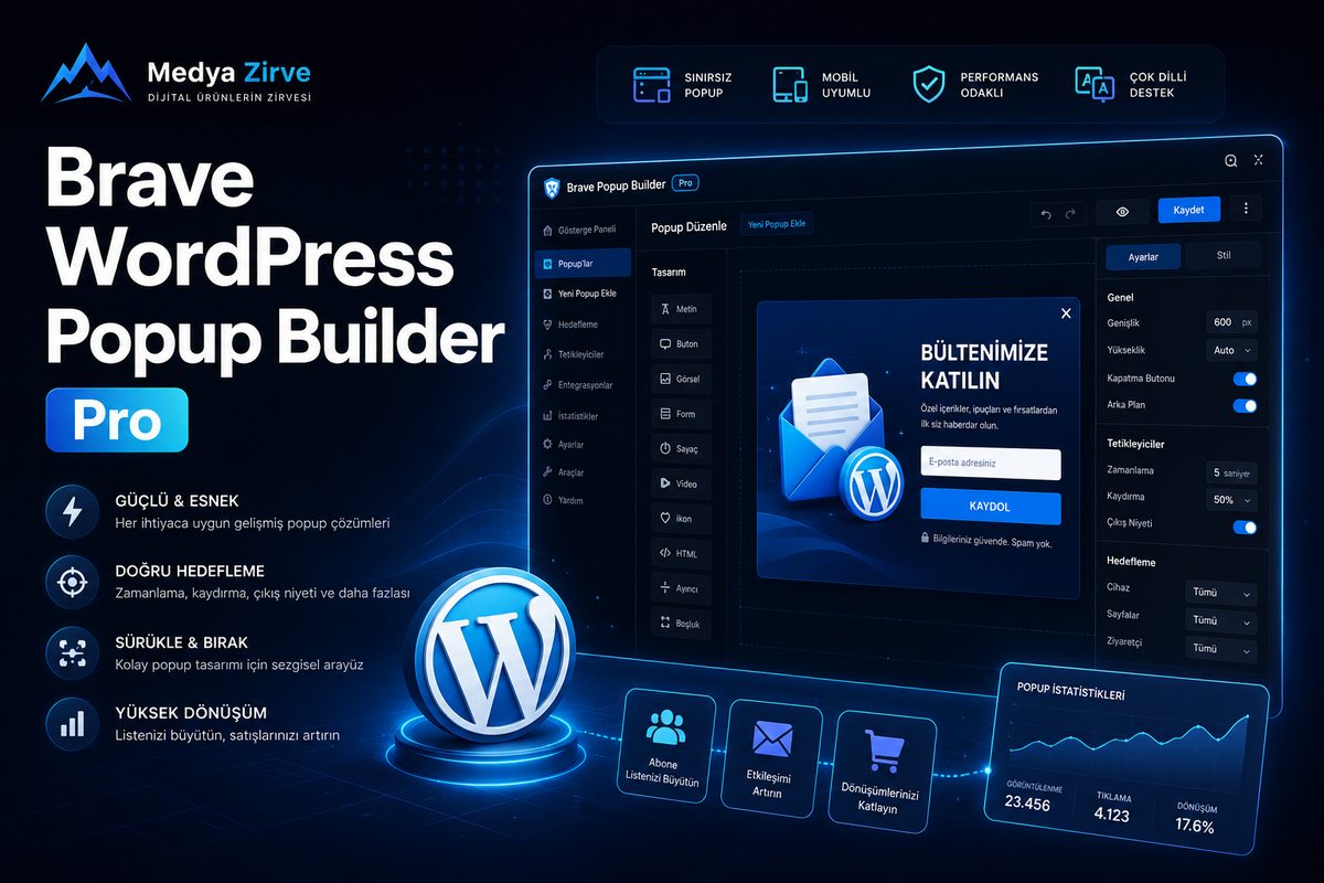 Brave WordPress Popup Builder Pro