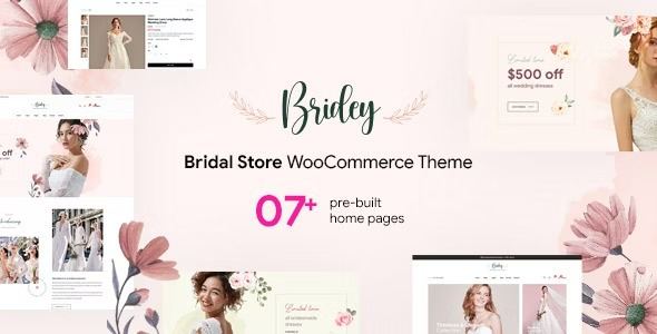 Bridey Bridal Store WooCommerce WordPress Theme