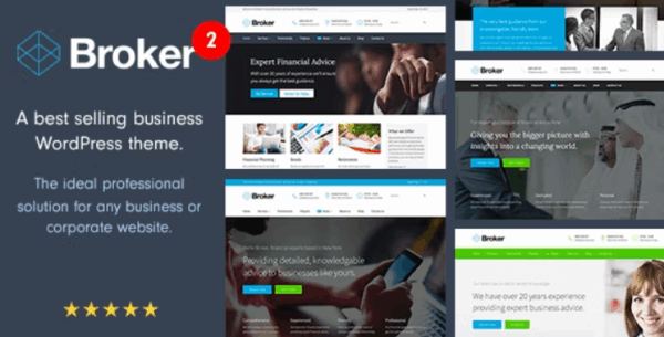 Broker Business and Finance WordPress Theme