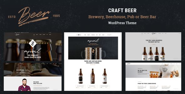 Craft Beer Brewery & Pub WordPress Theme