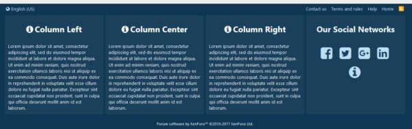 [cXF] Advanced Footer� Xenforo