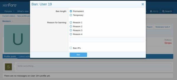 Easy User Ban 2 by Siropu� Xenforo