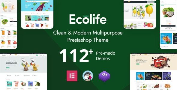 Ecolife Elementor Multipurpose Prestashop , Theme