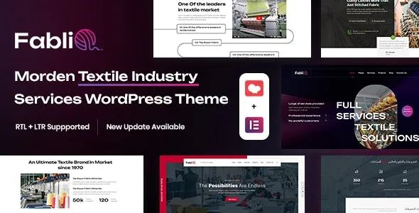 Fablio Textile Industry WordPress Theme