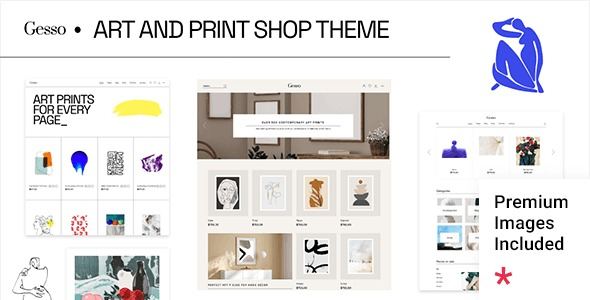 Gesso Art & Print Shop Theme