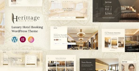 Herittage Hotel Booking WordPress Theme