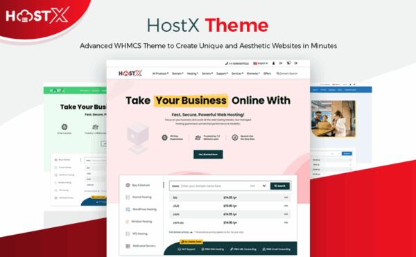 HostX WHMCS Theme