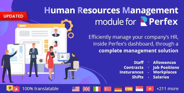 Human Resources Management HR module for Perfex CRM