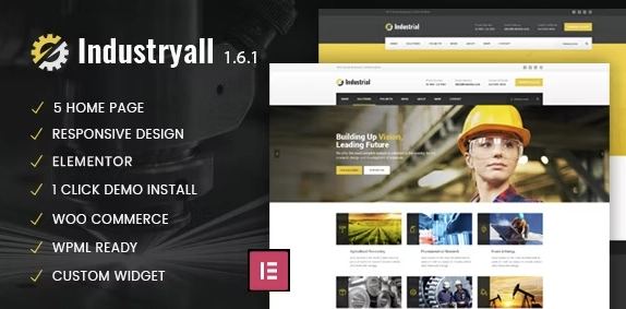 Industryall Industrial & Factory WordPress Theme