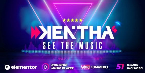 Kentha Non-Stop Music WordPress Theme with Ajax Kentha