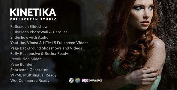 Kinetika Fullscreen Photography Theme