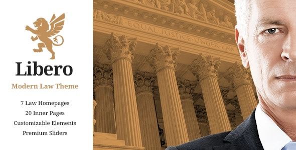 Libero Lawyer and Law Firm Theme