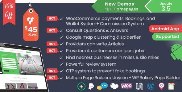 Listingo Business Listing and Multipurpose Directory WordPress Theme