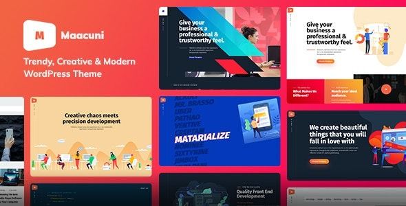 Maacuni Multipurpose Creative Portfolio WordPress Theme
