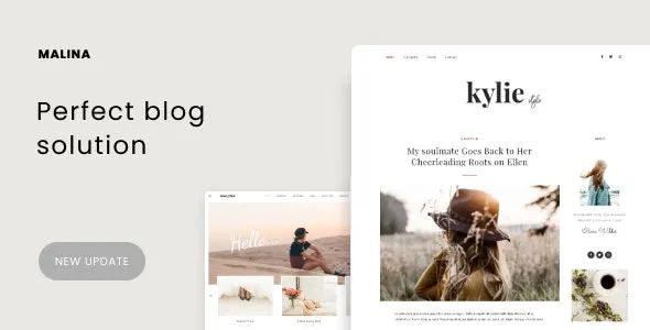 Malina Personal WordPress Blog Theme
