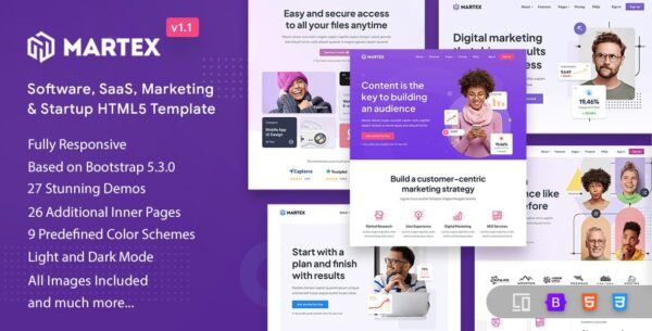 Martex 9 June 2023 � Software, SaaS & Startup HTML5 Template