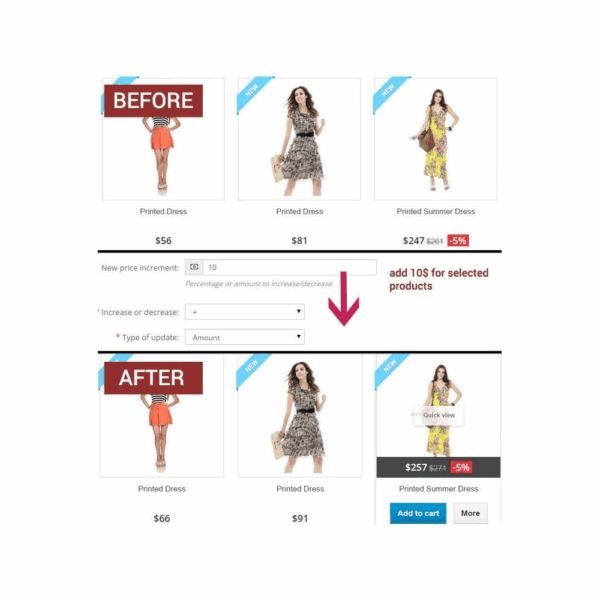 Mass price update (products and combinations)�PrestaShop