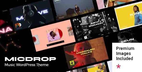 Micdrop Music WordPress Theme