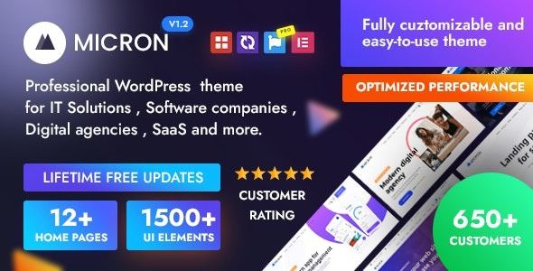 Micron IT Solutions & Services WordPress Theme