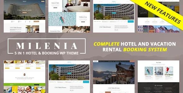 Milenia Hotel & Booking WordPress Theme