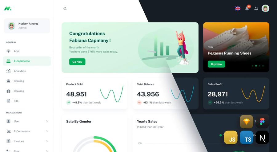 Minimal Client & Admin Dashboard