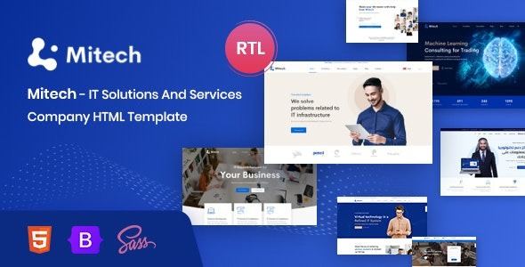 Mitech IT Solutions And Services Company HTML Template