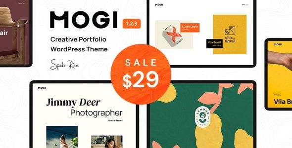 Mogi A Creative Portfolio / Agency WordPress Theme