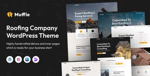 Muffle Roofing Company WordPress Theme