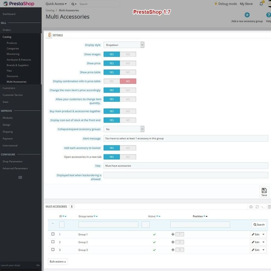 Multi Accessories Pro Module [Prestashop ]