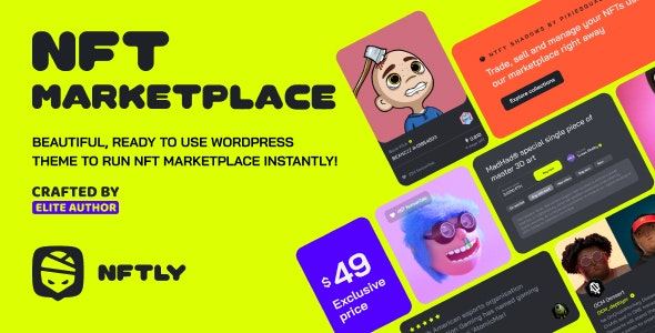 NFTLY NFT Marketplace WordPress Theme