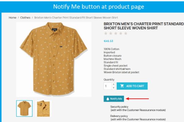 Notify Me Pro � Price Drop, Back in Stock, New Arrivals prestashop-1.6-1.7-8.0