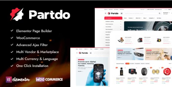 Partdo Auto Parts and Tools Shop WooCommerce Theme