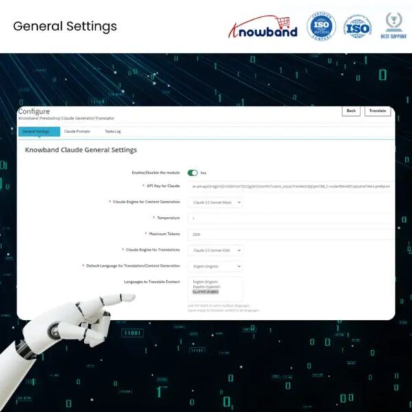 PrestaShop Claude AI Content Generator/Translator