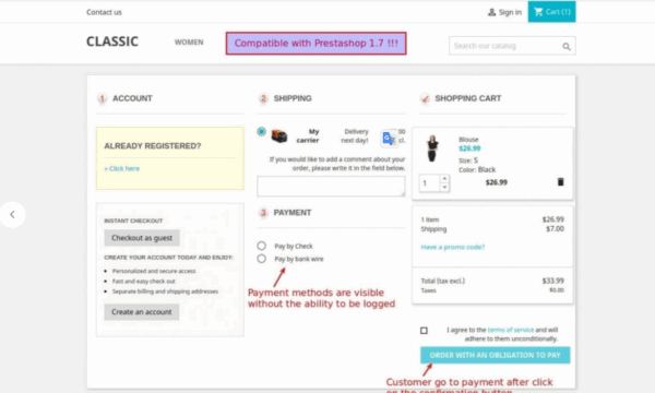 PrestaShop One Page Checkout � Responsive Module