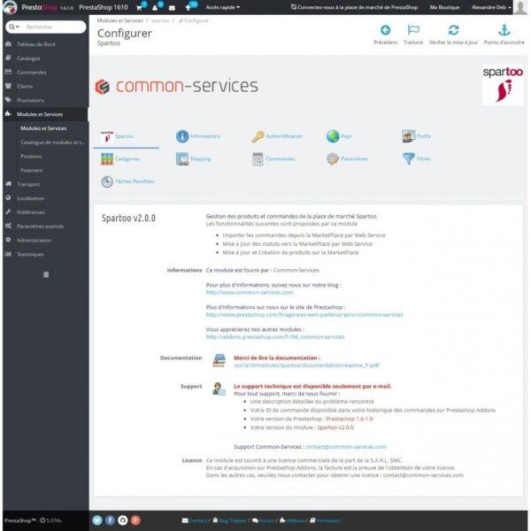 PrestaShop Spartoo