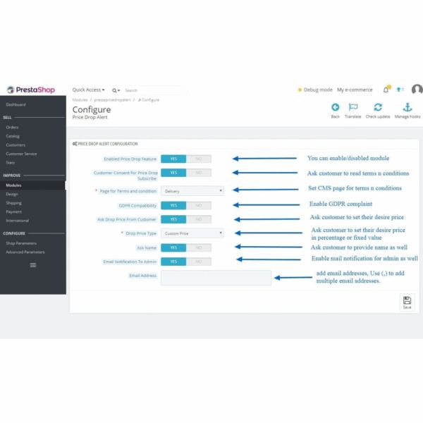 Price Drop Alert/Notifier� PrestaShop