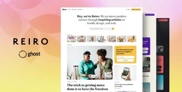 Reiro Multipurpose Ghost Blog Theme